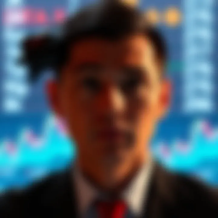 Illustration of investor psychology in stock trading
