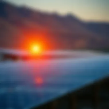 Visual representation of market conditions affecting solar energy companies