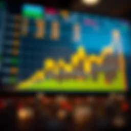 Chart illustrating stock market growth potential