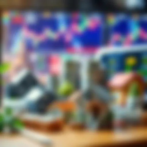 A diverse portfolio of investment options showcasing stocks and real estate