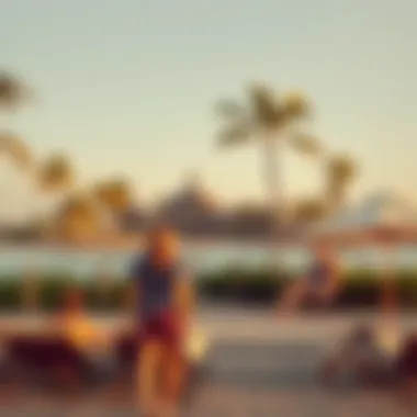 Luxurious beach resort attracting summer travelers