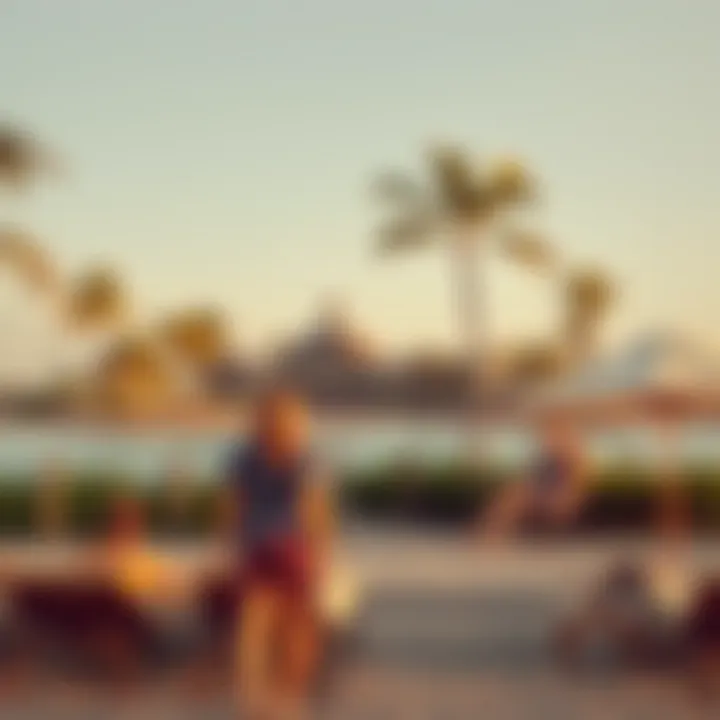 Luxurious beach resort attracting summer travelers