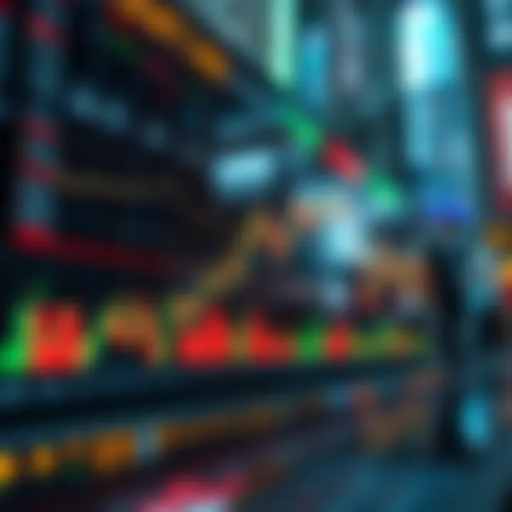Market insights visualization with dynamic stock trends