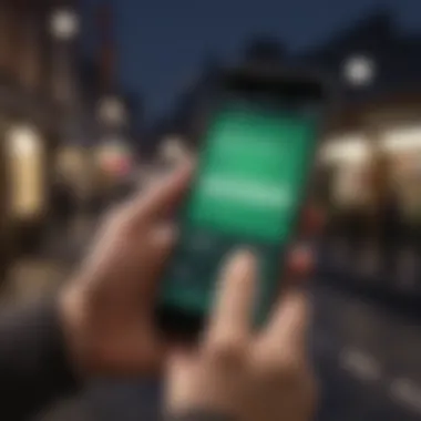 Mobile device displaying TD Bank's banking application for seamless access.