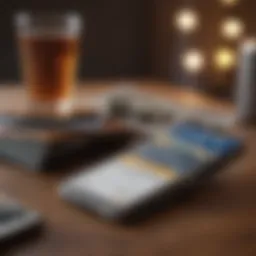 Visual representation of a digital wallet managing group expenses