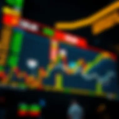 Illustration of stock market trends