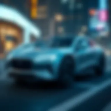 The Future of Transportation: Hydrogen-Powered Vehicles A futuristic model of a hydrogen-powered vehicle