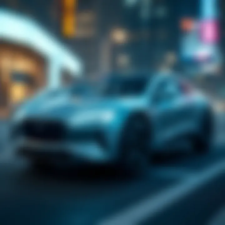 The Future of Transportation: Hydrogen-Powered Vehicles A futuristic model of a hydrogen-powered vehicle