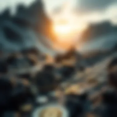 A conceptual representation of cryptocurrencies and digital assets