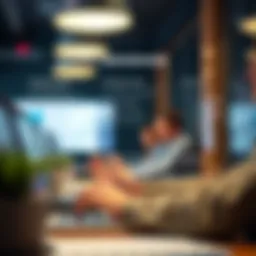 Visual representation of online brokerage features