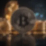 A graphical representation of major cryptocurrencies in the market.