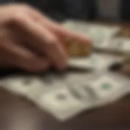 Conceptual illustration of accrued interest growth in a bank account