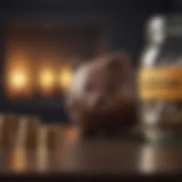 Visual representation of average interest rates on savings accounts