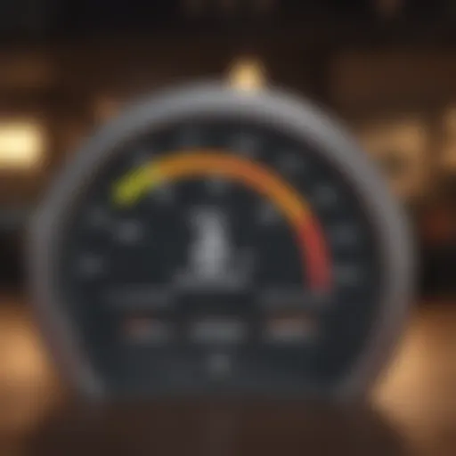 Visual representation of credit score range and its impact on financial opportunities.