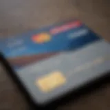 Visual representation of secured credit card features