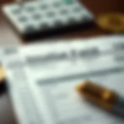 Illustration of a tax form with inherited assets