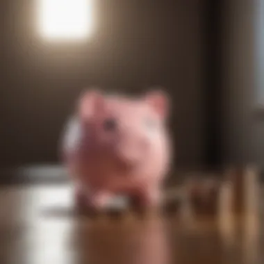 Maximizing Savings Effectively A piggy bank with coins symbolizing savings