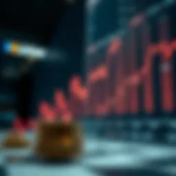 Conceptual representation of negative stock valuations