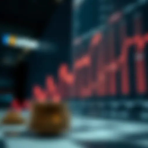 Conceptual representation of negative stock valuations