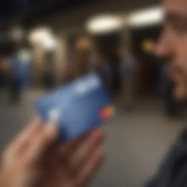 A traveler reviewing Chase credit card benefits